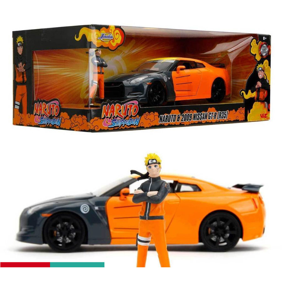 {ORIGINAL} JADA TOYS ICON NARUTO SHIPPUDEN 2009 NISSAN GT-R (R35) 1/24 ...