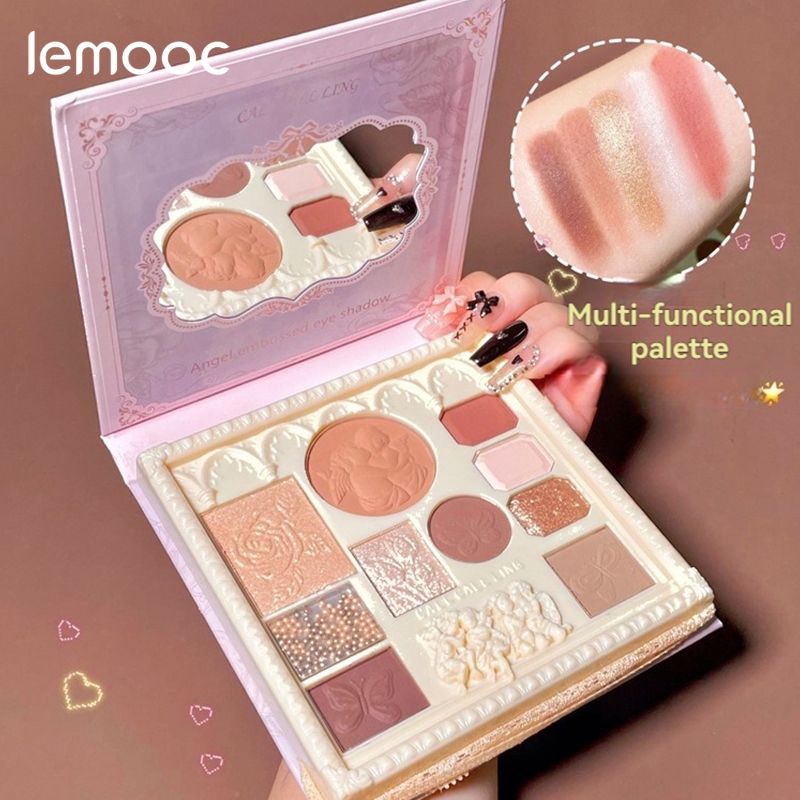 Multifunktions-Make-up-Palette – 3-in-1 Blush, Highlighter, Lidschatten, 6 Farben, Wasserfest