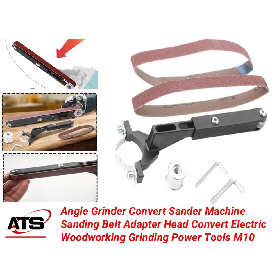 ANGLE GRINDER CONVERT SANDAR MACHINE SANDING BELT ADAPTER HEAD | Shopee ...
