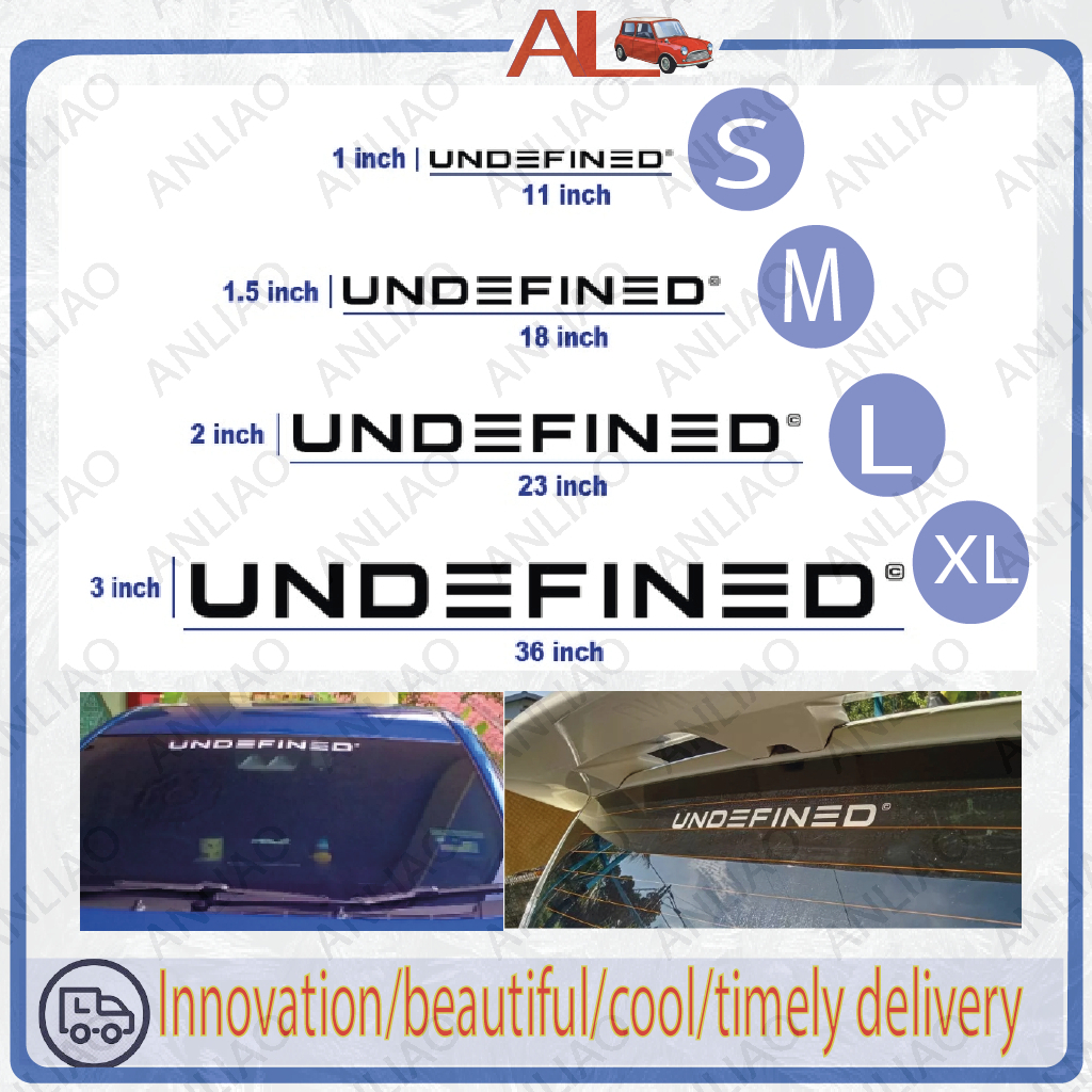 UNDΞFINΞD Original Car Sticker Undefined / cs714 | Shopee Malaysia
