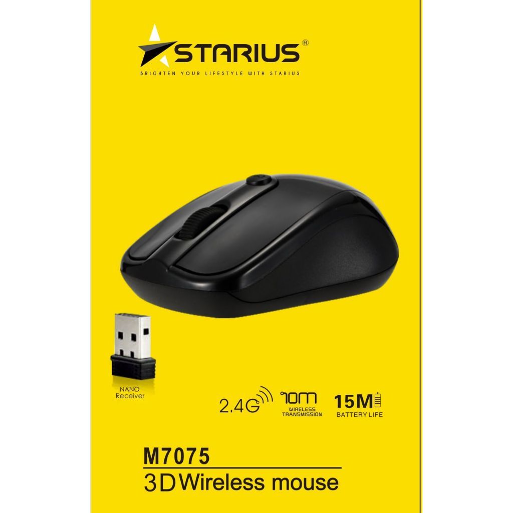 STARIUS 2.4GHz WIRELESS MOUSE M7074 M7076 M7077 M7078 COLLECTION ...