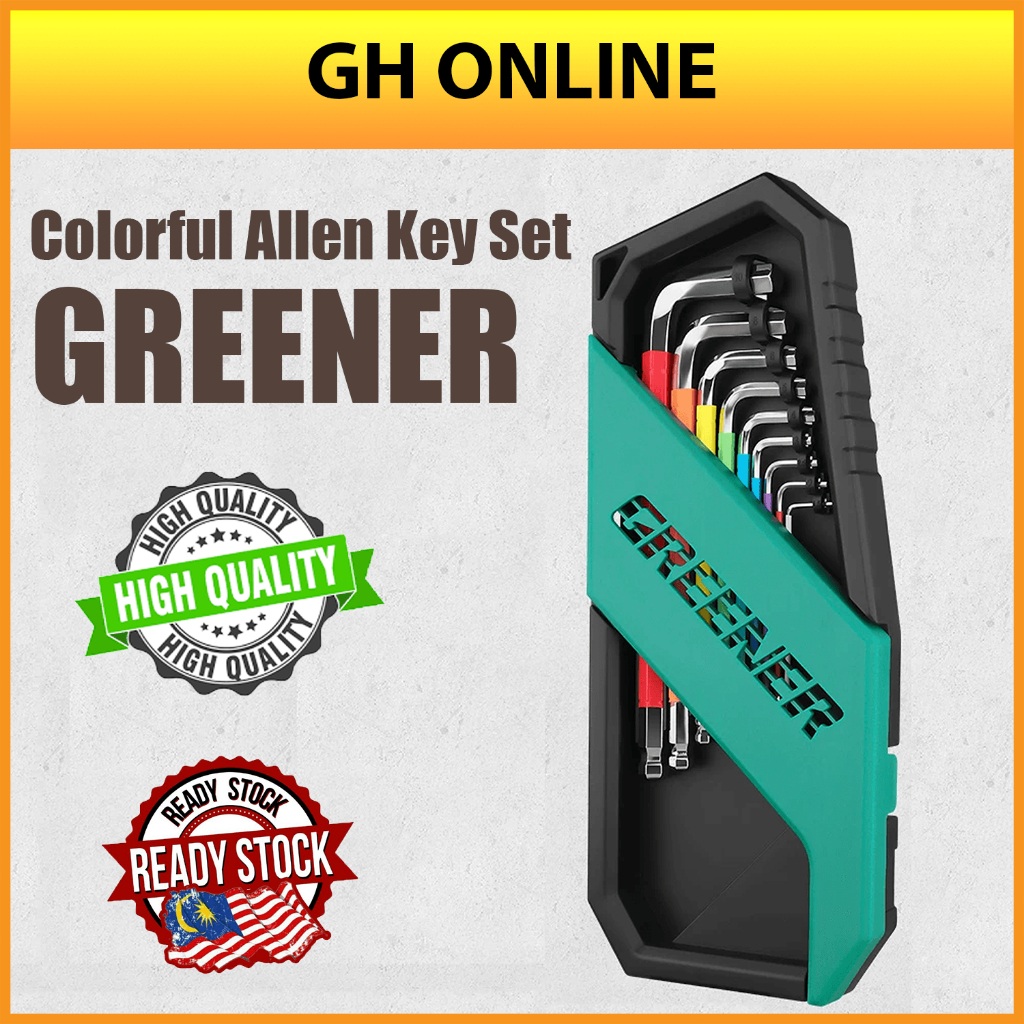 ALLEN KEY SET 9 PCS COLOUR COATING 6 POINT MADE IN HIGH QUALITY ...