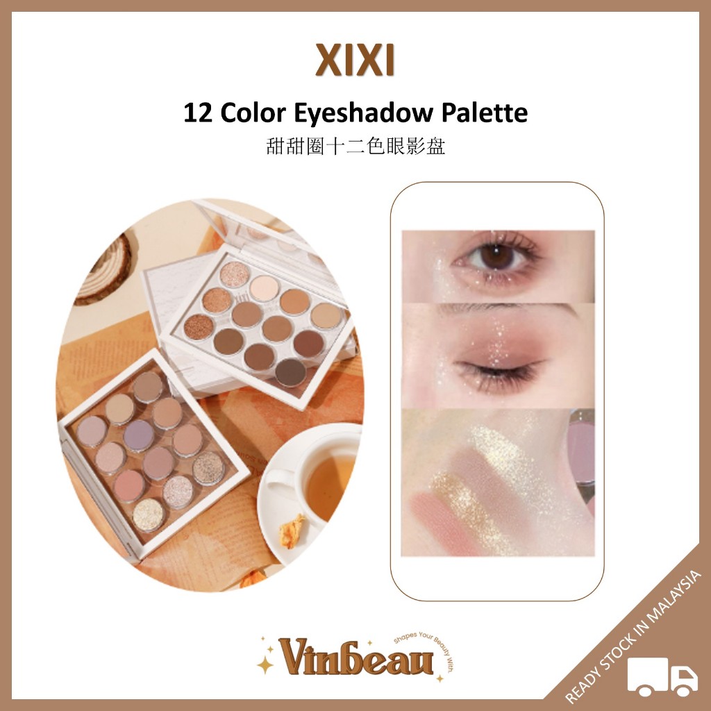 Xixi Palette Eye Shadow 12 Color Eyeshadow Palette Low Saturation, A ...