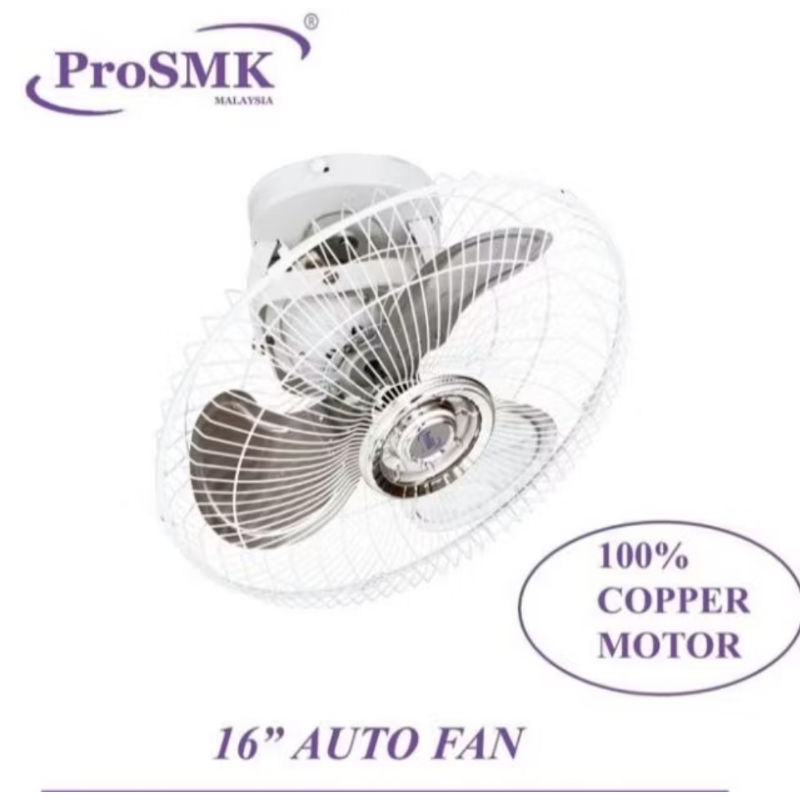 [SIRIM] PROSMK 16 inches ORBIT AUTO FAN CEILING 360 DEGREE SMK-AF4016 ...