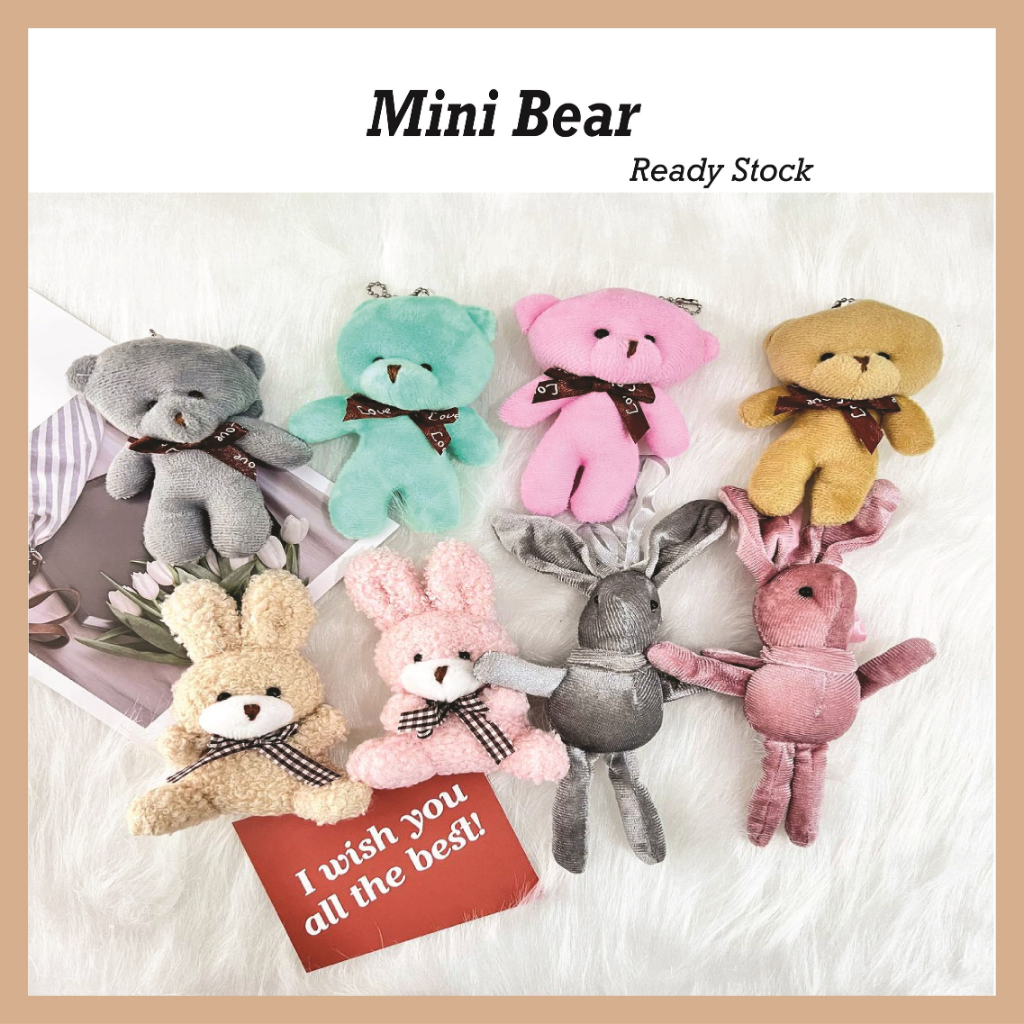 Teddy Bear Stuffed Toy Cute Bouquet Decoration Doll Bunny Flowers Deco ...
