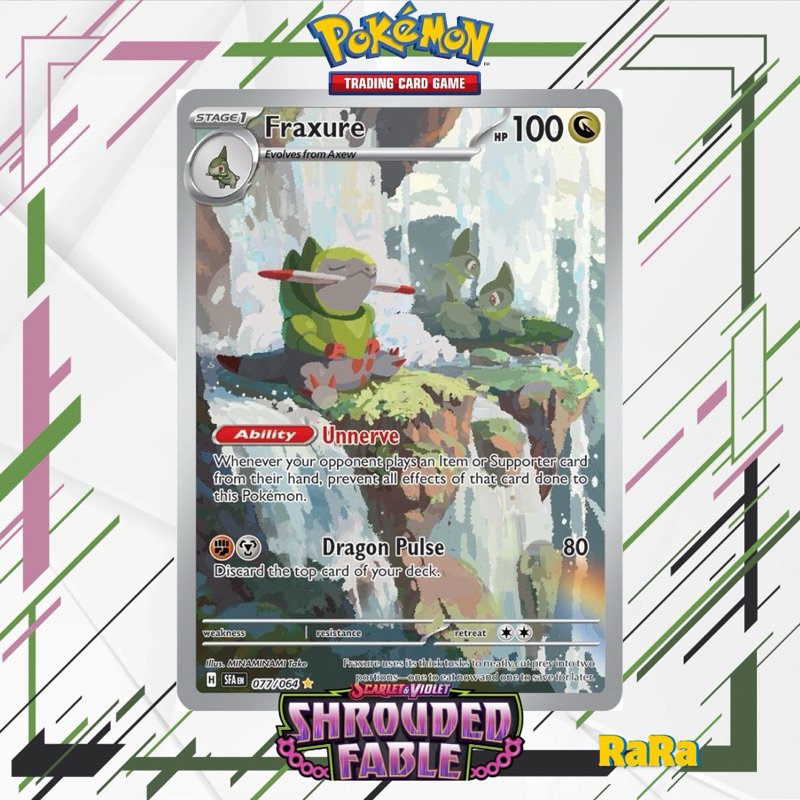 PTCG - Fraxure - 077/064 - Illustration Rare Shrouded Fable | Shopee  Malaysia