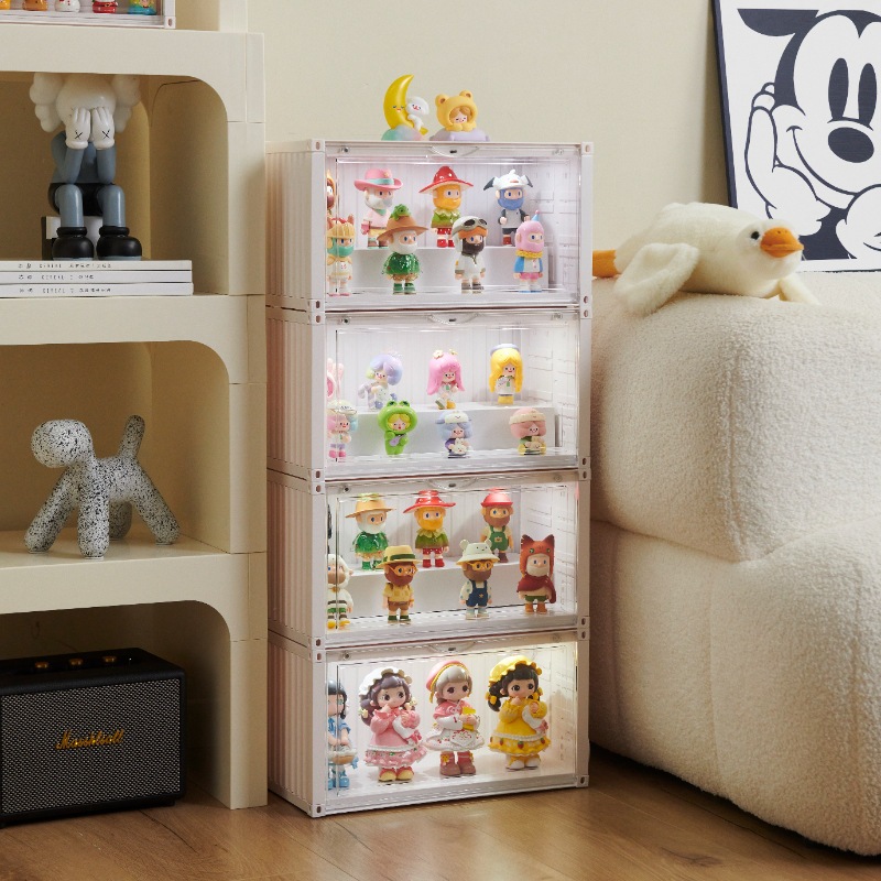930 Container Storage Cabinet Toys Figure Display Dustproof Box Doll ...