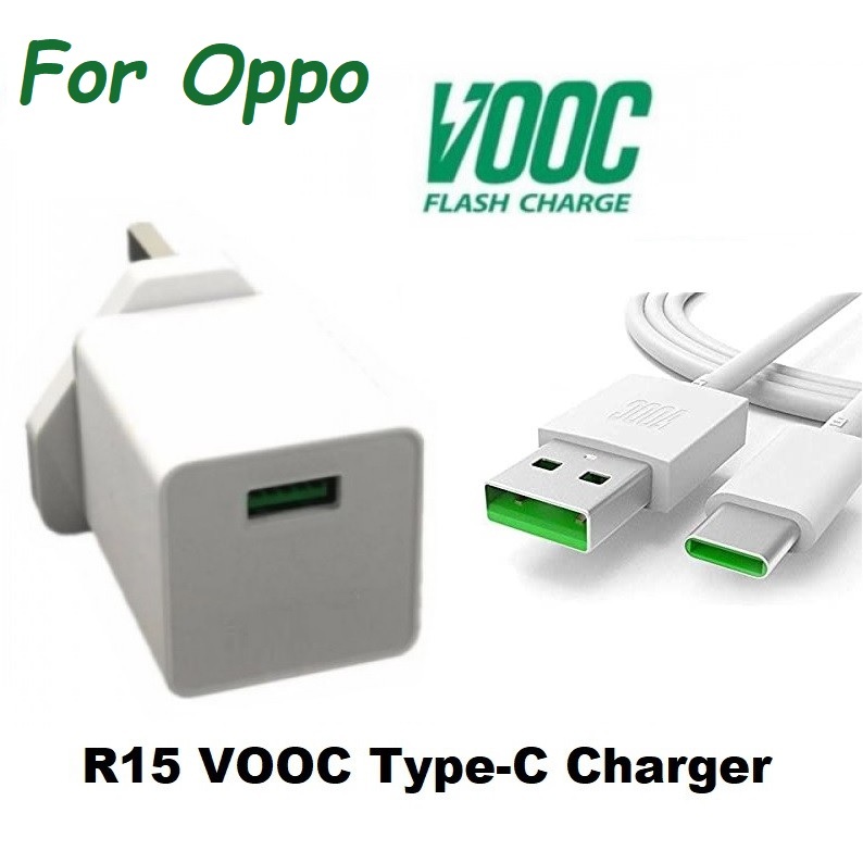 For Oppo VOOC Type C Charger R15 VOOC Flash Charger With Type C Cable ...