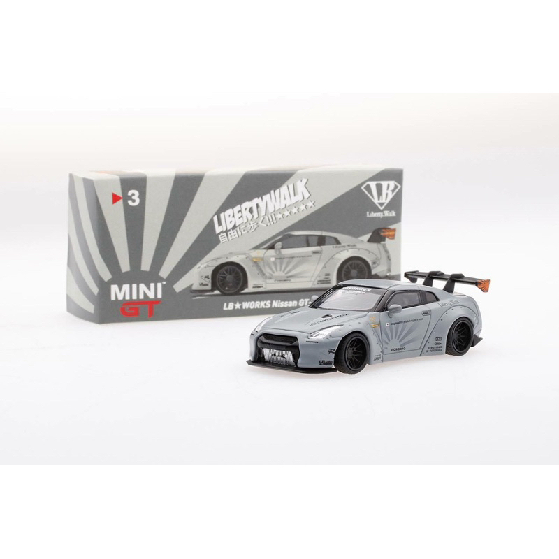 MINI GT LB WORKS NISSAN GT-R R35 MATTE GREY | Shopee Malaysia