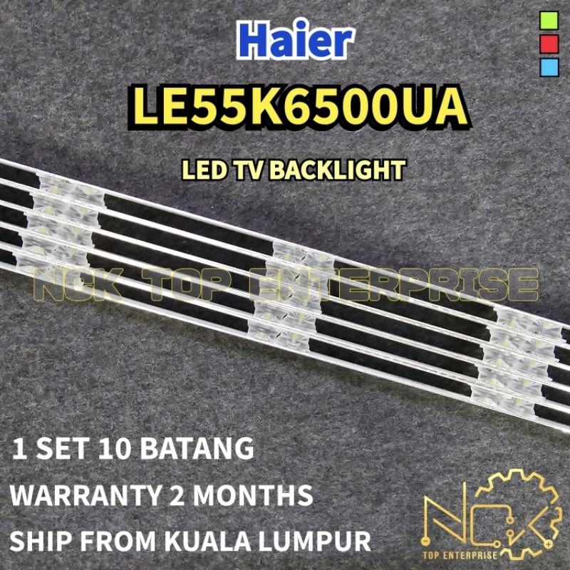 HAIER LE55K6500UA TV LED BACKLIGHT BARU READY STOCK LE55K6500 55K6500UA ...