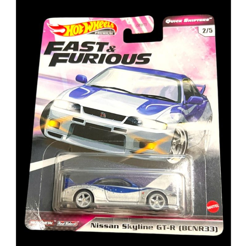 Hotwheels Nissan Skyline GTR BCNR33 R33 Quick Shifters Fast Furious FNF ...