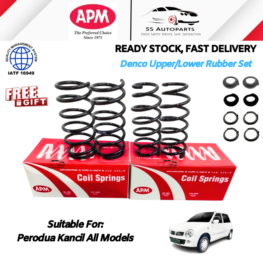APM Perodua Kancil All Models Standard Coil Spring Front (Depan) & Rear ...
