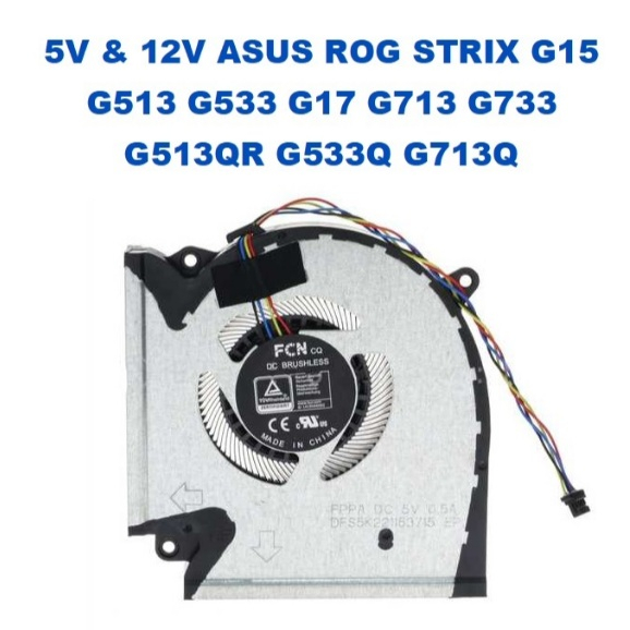 Ventilateur GPU Original Asus – Pour ROG Strix SCAR 17 G732LW, G732LWS, G17 G712LV (refroidissement Carte Graphique)