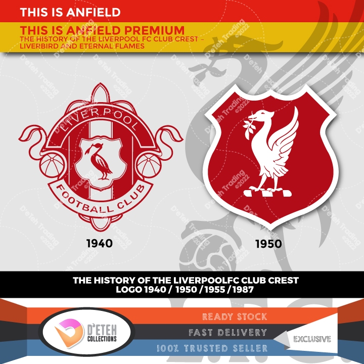  READY STOCK THE HISTORY OF THE LIVERPOOL FC CLUB CREST LOGO 1940 