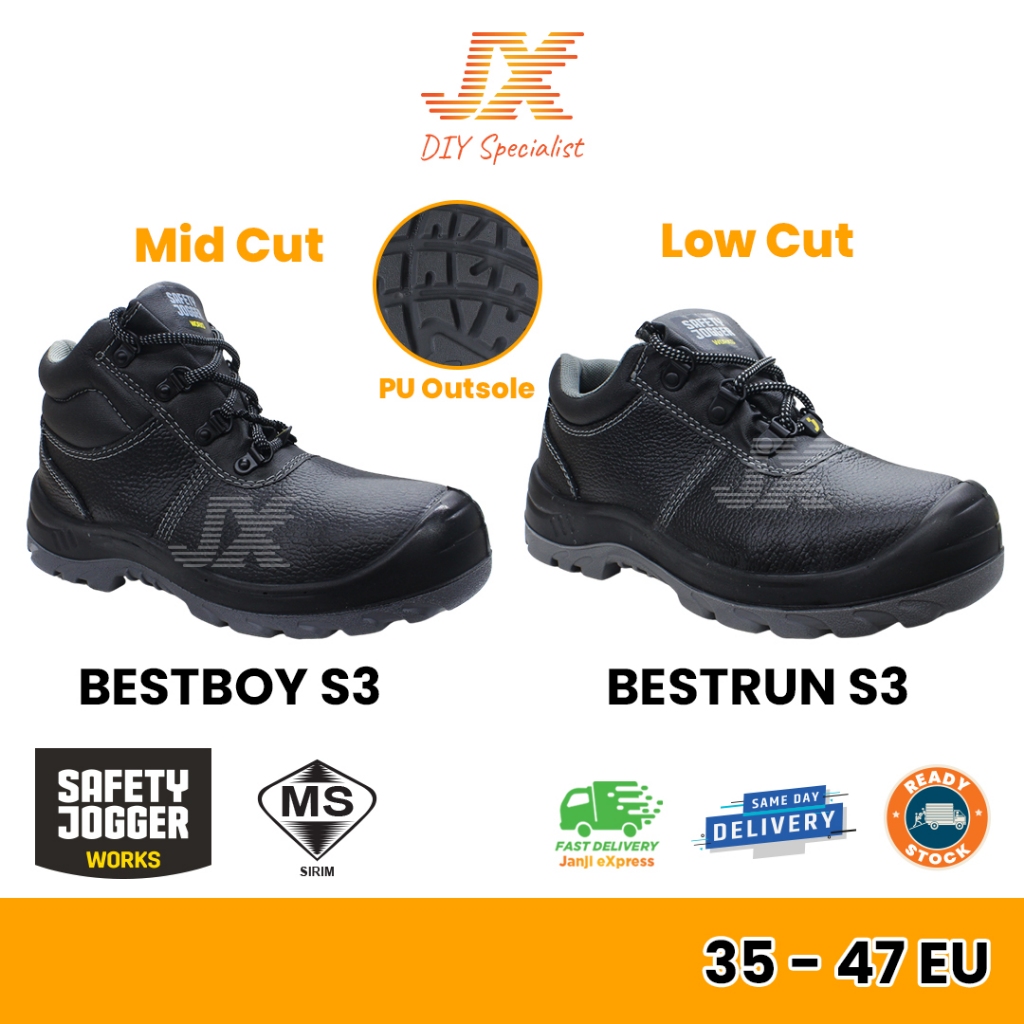 Safety Jogger Bestrun Bestboy S3 SIRIM DOSH Low Cut Mid Cut Safety ...