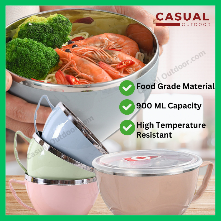 Instant Noodle Stainless Steel Bowl Stainless Steel Bowl Noodle Bowl Korean Bowl Multipurpose Bowl Shopee Malaysia