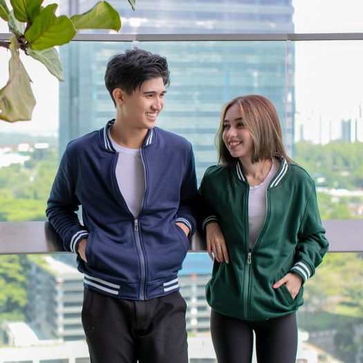 OREN SPORT SS13 Unisex University Varsity Zipped Sweatshirt Jacket School  uniform 100% Polyster