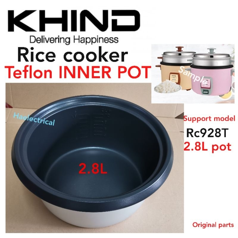 (ORlGlNAL PART) Rice Cooker Inner Pot For KHIND RC928T / RC-928T (2.8L ...