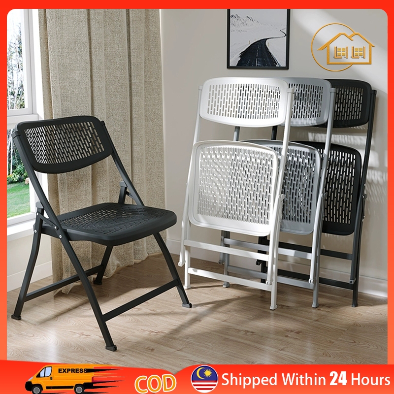 LI Foldable Chair kerusi lipat Office Meeting Conference Chair  Indoor/Outdoor Designer Chair Study Folding Chair 折叠椅