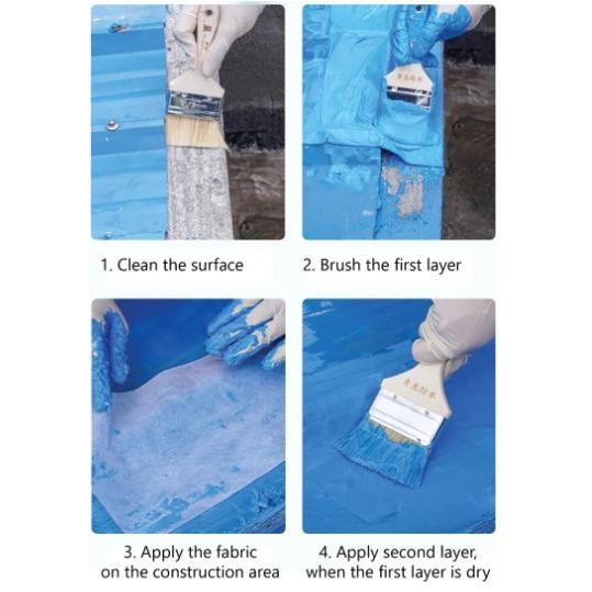【Ready Stock】QL Roofing Waterproof Coating Roof Leaking/Concrete Slab ...