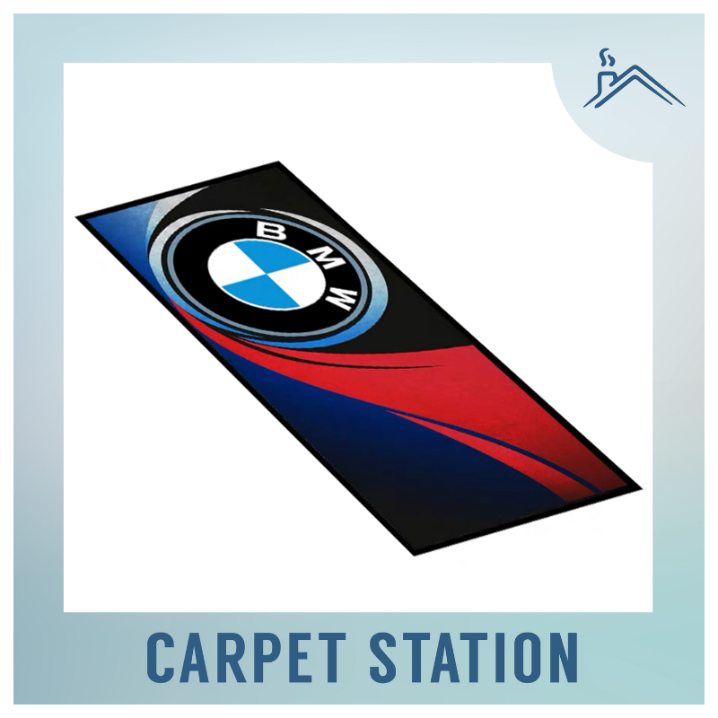 Karpet Motorbike Murah BMW Logo Design Super Bike Decoration Rugs ...