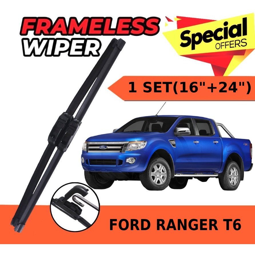 NEW CAR WIPER FORD RANGER 4X4 XLT XL T6 T7 T8 WIPER 1SET (16