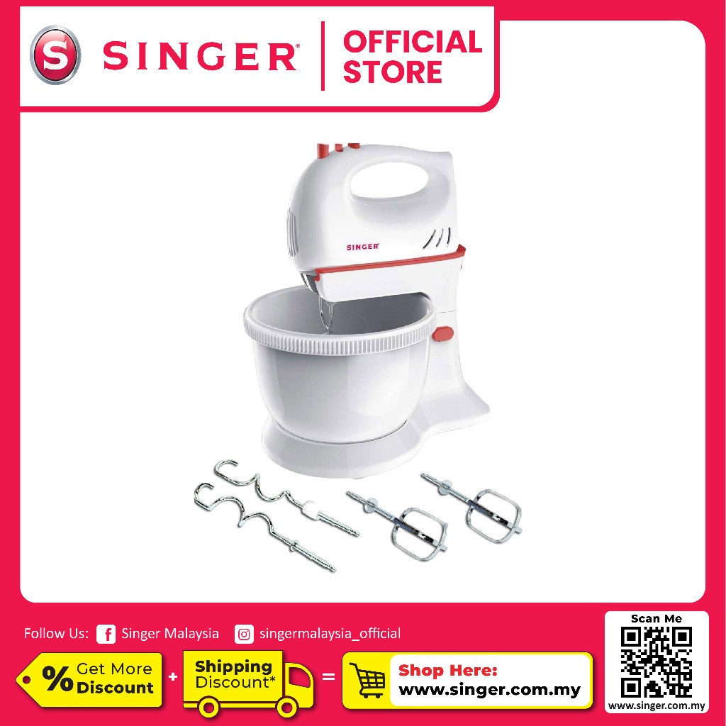 SINGER Stand Mixer (3.3L) SM330 (Pengadun Berdiri) | Shopee Malaysia