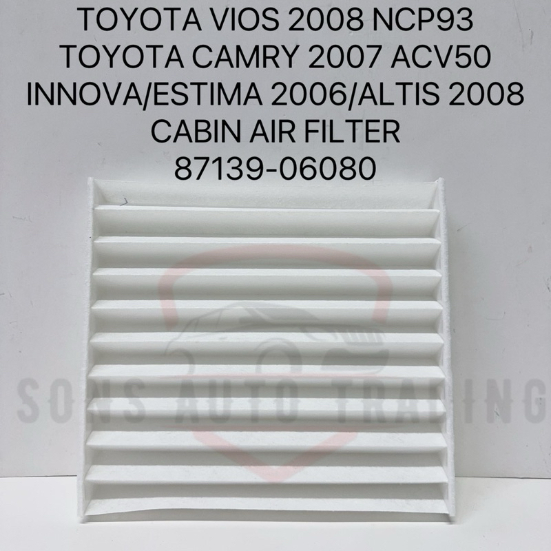 thumbnail image 2 of Genuine Toyota / Lexus OEM Cabin Air Filter For 2002-2006 Camry – Part #87139-YZZ19 2 of 4