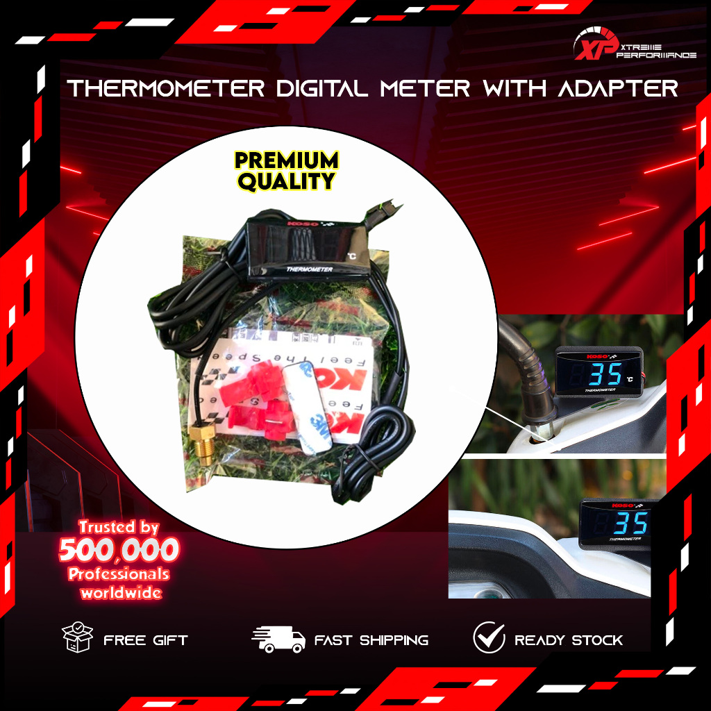 Thermometer Digital Meter With Adapter | Shopee Malaysia