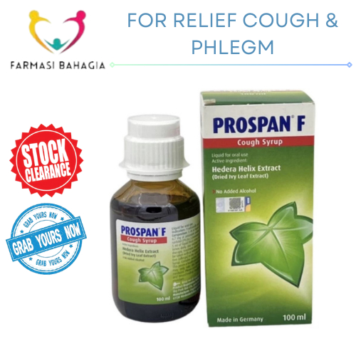 PROSPAN F COUGH SYRUP 100ML (More Potent Ivy Leaf Extract) - Suitable ...