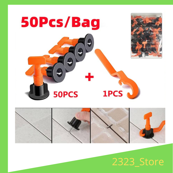 51pcs/set Tiles Leveler Spacers Tile Leveling System with Wrench Set ...