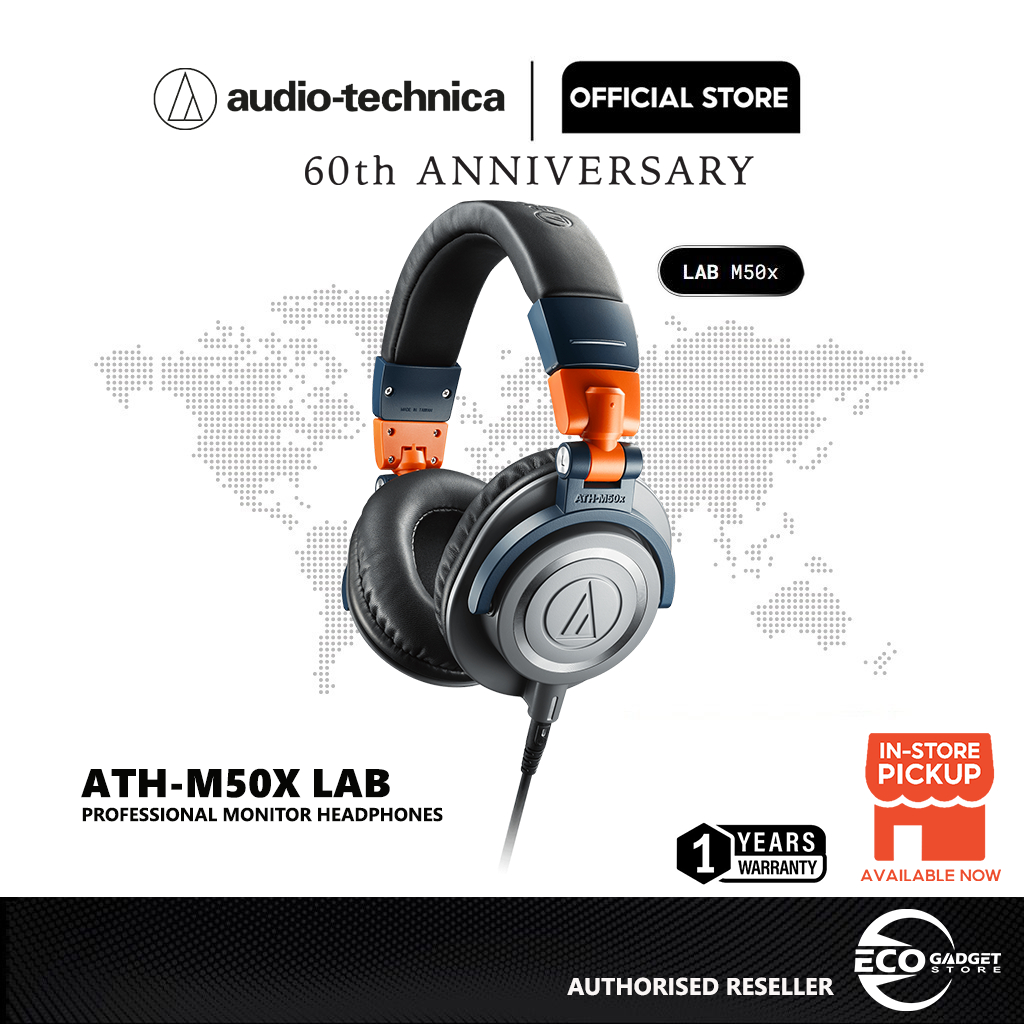 Audio Technica Professional Monitor Over Ear Headphones ATH M50x Shopee Malaysia