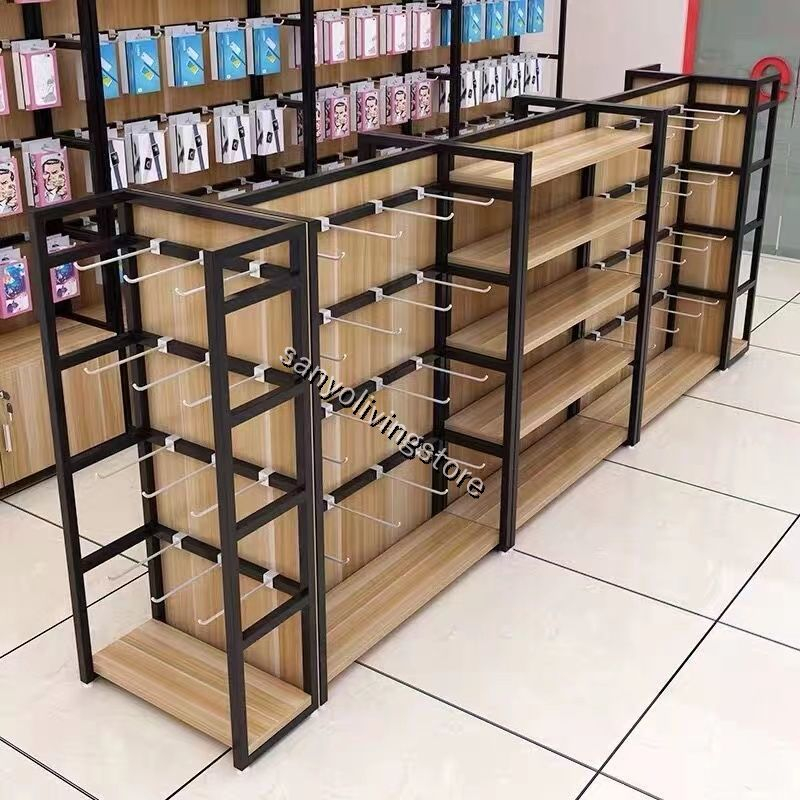 Display supermarket shelves, store shelves, mobile phone