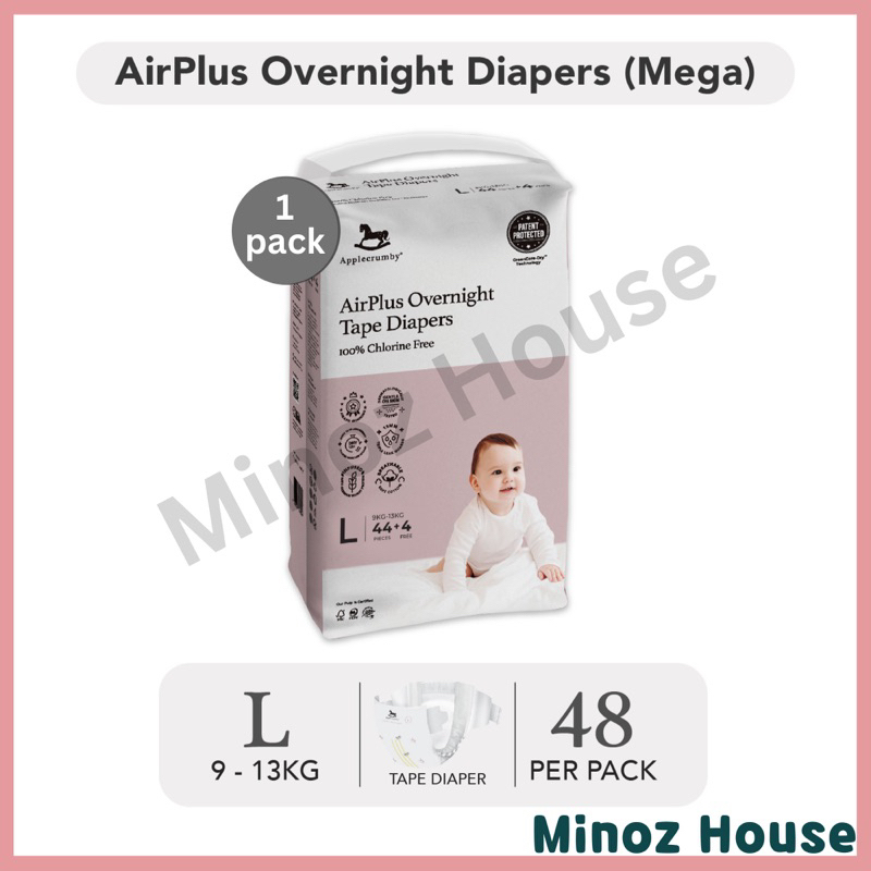 Applecrumby Air Plus Overnight Pull Up/ Tape Diaper Applecrumby Pure ...