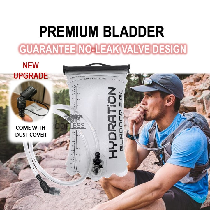 ROOFLESS Water Bladder 2L 3L BPA Free PEVA Hydration Bladder Water