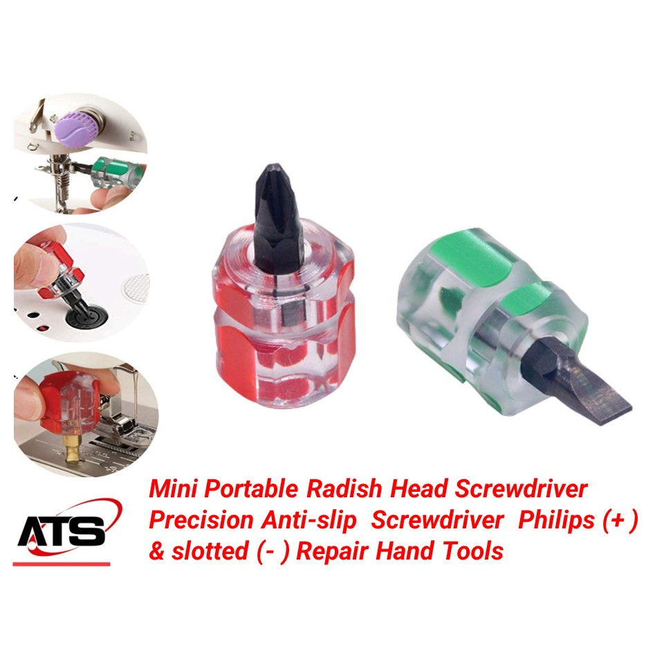 Mini Portable Radish Head Screwdriver Precision Anti-slip Screwdriver ...