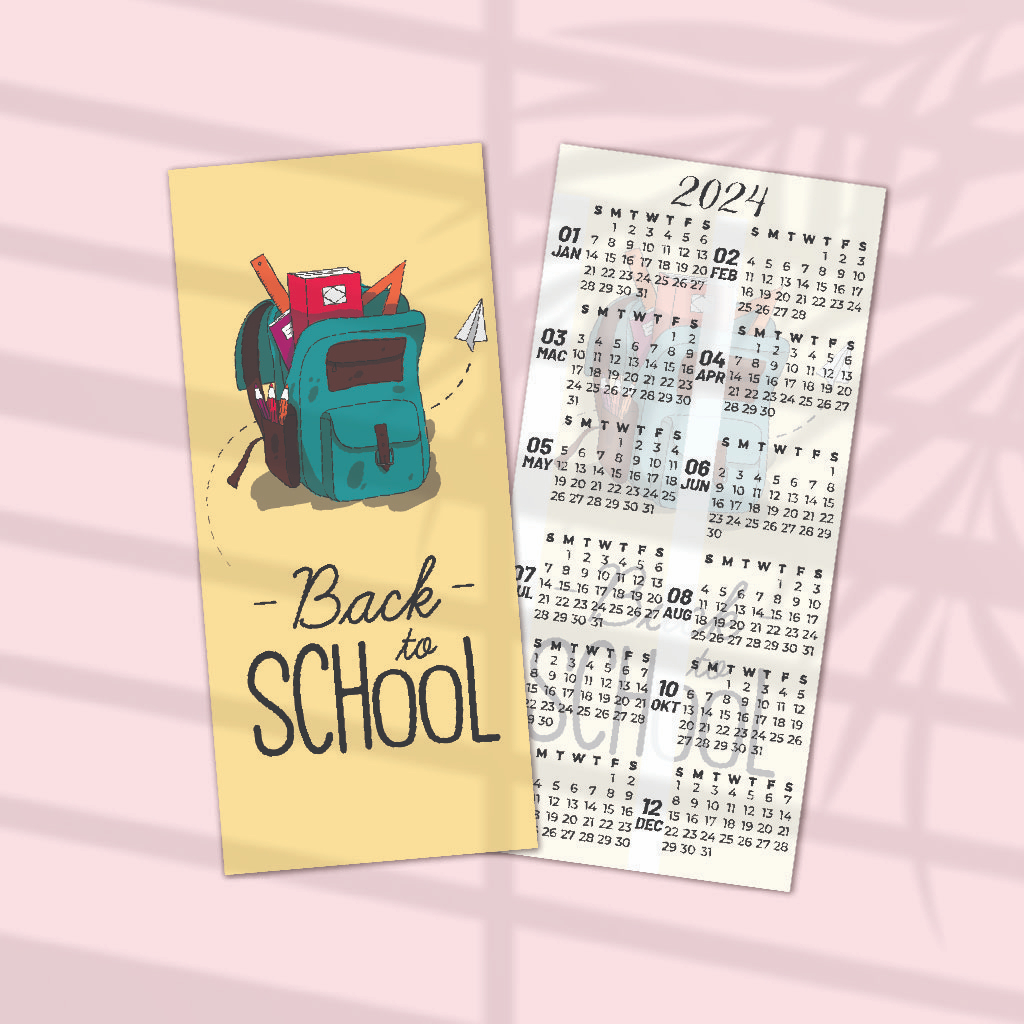 CALENDAR 2024/KALENDAR 2024 BOOKMARK / / FREEGIFT / STUDENT