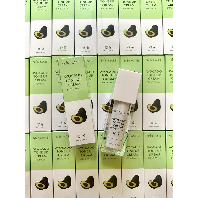 IG/XHS强推🔥Skin Mate 鳄梨防晒润肤霜 30ml SPF30PA+++防晒霜🥑 SKINMATE Avocado Tone Up ...