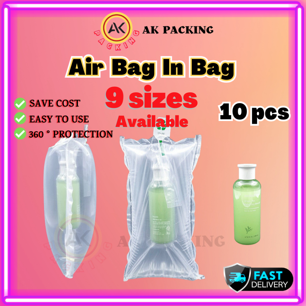 10 PCS Air Bag in Bag Inflatable Bubble Wrap Air Packaging Protective
