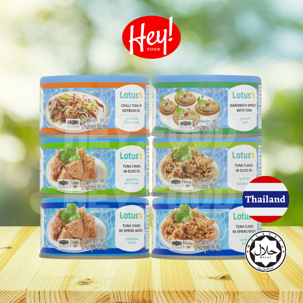 TESCO/LOTUS's Tuna (140g) Tuna Chunks Spring Water/ Tuna Flakes Oilve