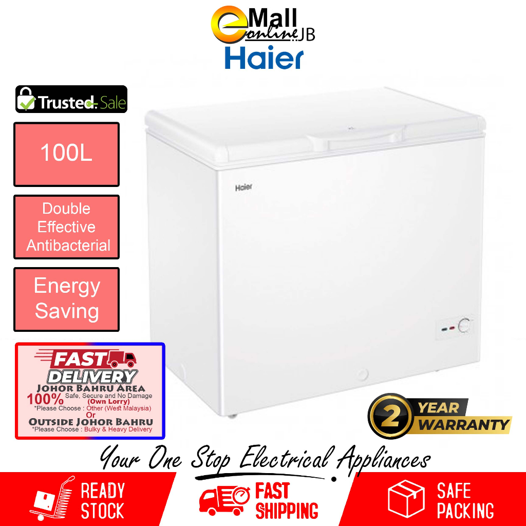 Haier Chest Freezer BD138HMC 100L Double Effective Antibacterial Shopee Malaysia