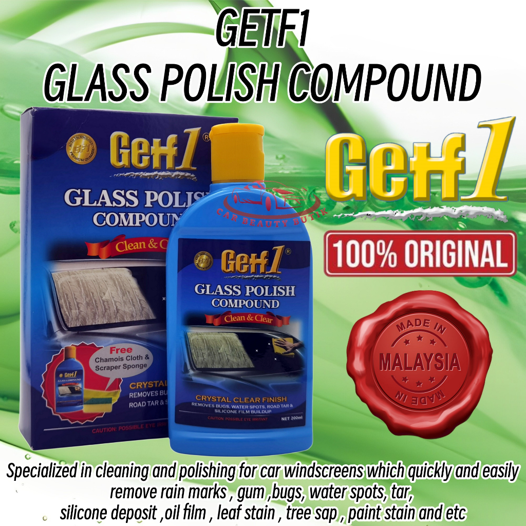 GETF 1 Glass Polish Compound - 200ml | Shopee Malaysia