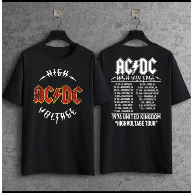 BAJU T-SHIRT ACDC PREMIUM HIGH QUALITY UNISEX DESIGN 100% COTTON ...
