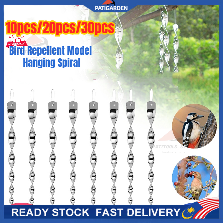 10/20/30Pcs Bird Repellent Model Hanging Spiral Shape Effective Hanging