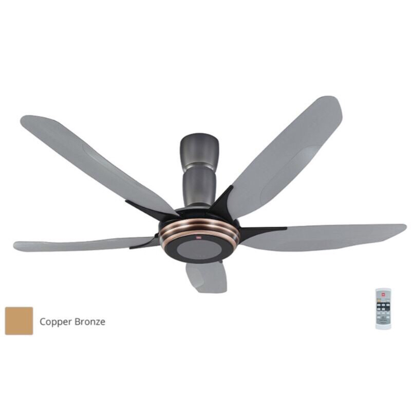 KDK K15Y2 Ceiling Fan (Copper Brown/ Silver Grey) Shopee Malaysia