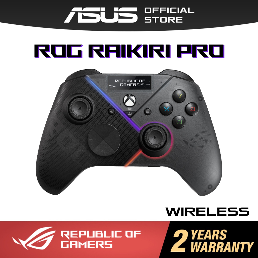 Asus Rog Raikiri Pro Wireless Game Controller For Gaming Pc Rog Ally And Xbox With Rgb Lighting 