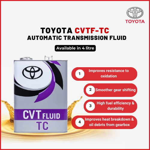 Toyota ATF CVT Fluid TC (4L) Minyak Gearbox Auto CVTF-TC | Shopee Malaysia