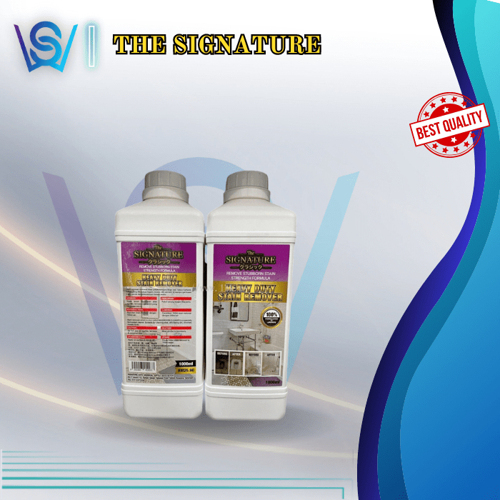 SIGNATURE HEAVY DUTY STAIN REMOVER 1000ML Cleaning Toilet Tiles Ubat ...