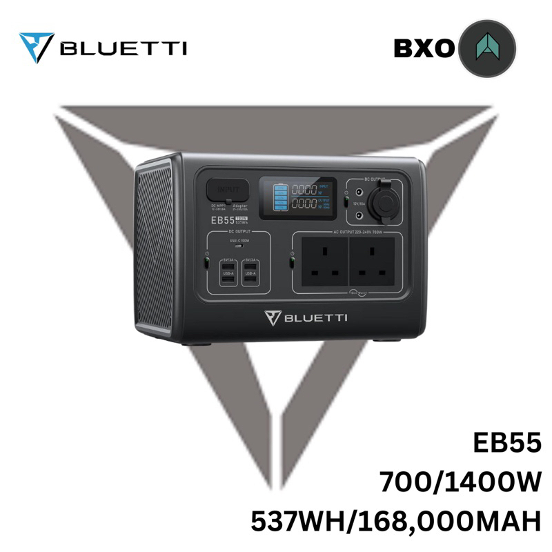 BLUETTI EB55 [Malaysia Official Set/UK] Portable Power Station 537Wh ...