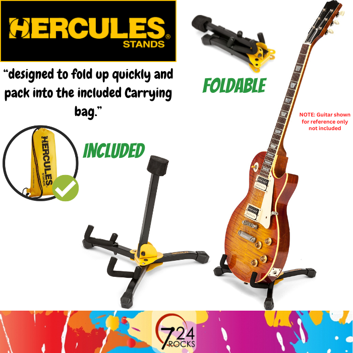hercules stand Hercules GS402BB Mini Electric/Bass Guitar Stand with
